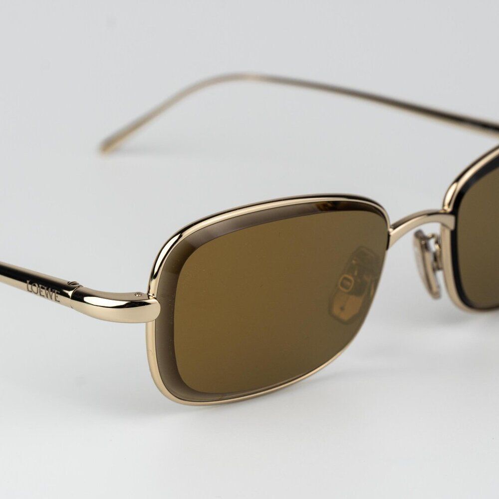 Loewe Gold Frame Brown Lens Sunglasses - Picture 5 of 11
